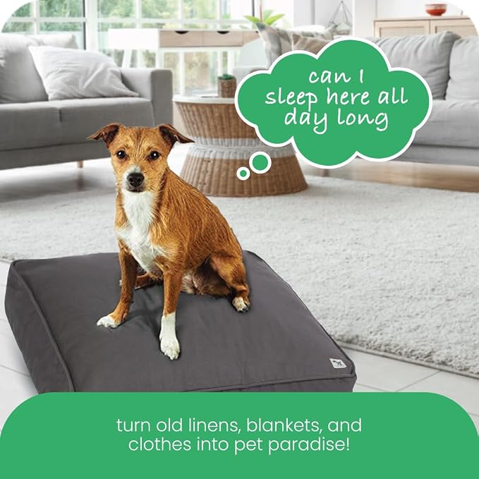Molly Mutt Huge Dog Bed Cover - I’m A Realist Print - Measures 36”x45”x5’’ - 100% Cotton - Durable - Breathable - Sustainable - Machine Washable Dog Bed Cover - Image 7