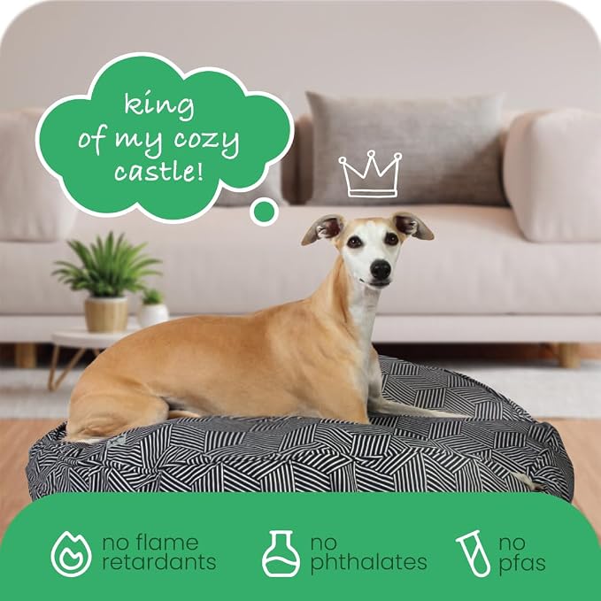 Molly Mutt Huge Dog Bed Cover - Rough Gem Print - Measures 36” x 5’’ - 100% Cotton - Durable - Breathable - Sustainable - Machine Washable Dog Bed Cover - Image 6
