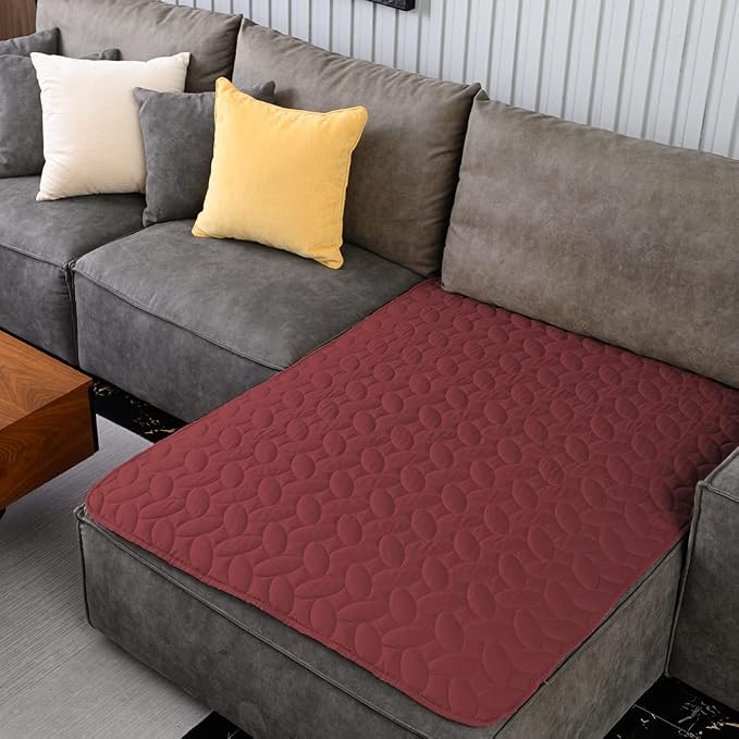 Ameritex Pet Bed Cover Dog Bed Blanket for Sofa and Furniture Waterproof New Pattern Design (40x50 Inch, Burgundy) by Ameritex