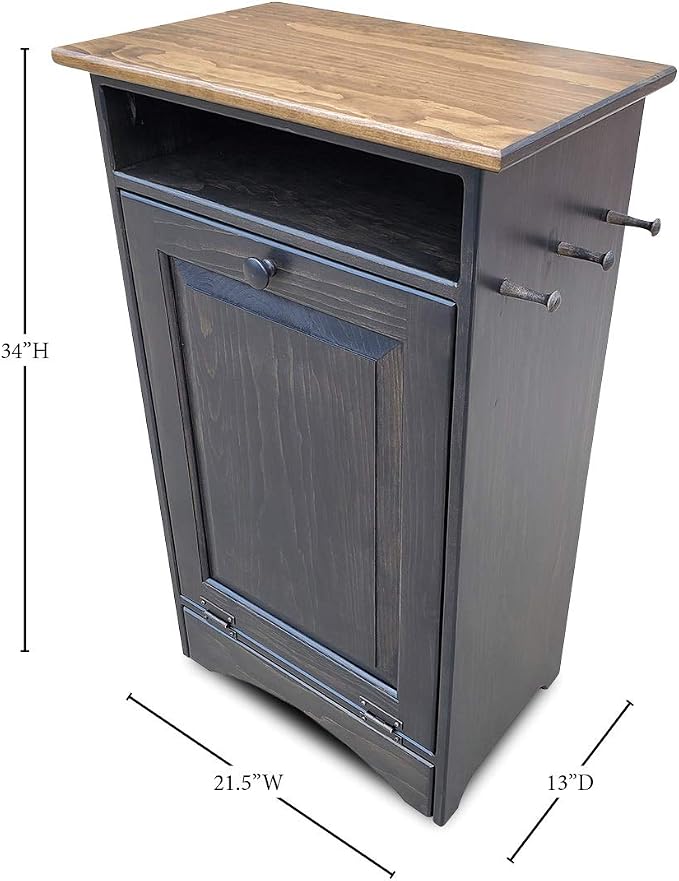 Peaceful Classics Dog Feeder Station - Pet Food Storage Cabinet, Can Hold 35 Lbs of Pet Food (Mocha) - Image 4