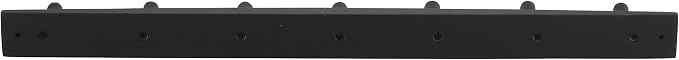 Spectrum Diversified Wood Hook Rack, 7 Peg, Black (Pack of 2) - Image 4