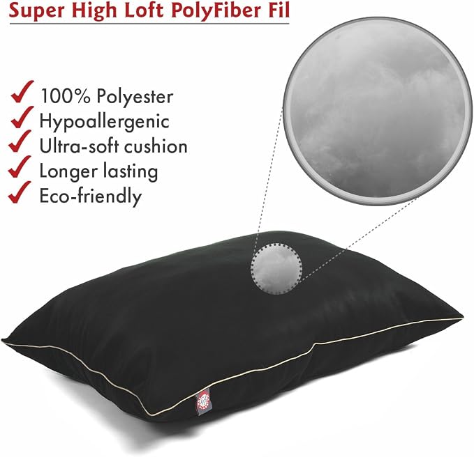Large 35x46 Super Value Dog Pet Bed - Black - Image 3