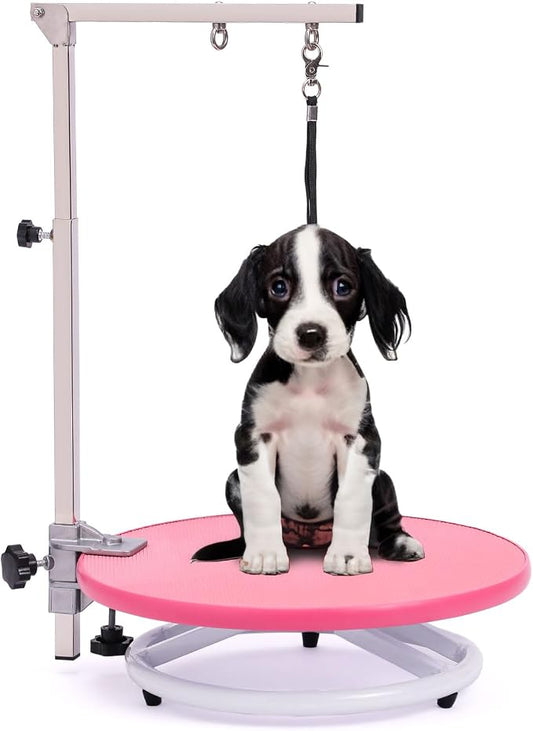 Dog Grooming Table for Dogs At-Home - 360 Rotating Medium Small Dog Grooming Table Adjustable Grooming Arm Includes Grooming Arm, Loop Noose by Phenfor