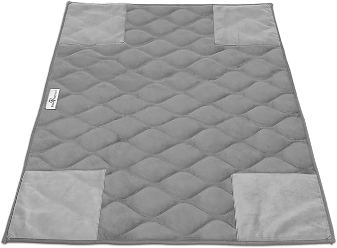 Paw Inspired PopCorner Washable Fleece Cage Liners, C&C 2x3, Gray | Reinforced Corners, Super Absorbent Mat, Bedding, Waterproof Bottom, Guinea Pigs, Ferrets, Rabbits, Hamsters, Small Animals by HOME