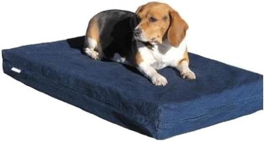 Dogbed4less Orthopedic Gel Cooling Memory Foam Dog Bed with Waterproof Liner and External Durable Denim Cover for Small to Medium Pet 35X20X4 Inches by Dogbed4less