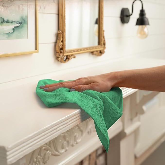 Avalon Towels Microfiber Cleaning Cloths (Value Pack of 100) - Size 12 x 12 Inches, Highly Absorbent Cleaning Rags, Lint Free, Reusable and Washable, Microfiber Towels for Cars - Image 4