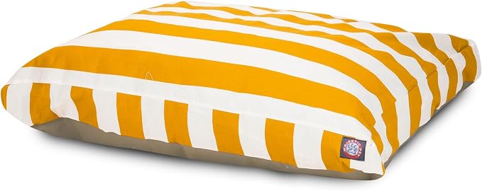 Majestic Pet Shredded Memory Foam Dog Bed Medium with Removable Washable Cover – Rectangle Orthopedic Dog Bed–Durable Dog Crate Bed-Flat Dog Bed for Senior Dogs - (35x29) M - Trellis - Peach - Image 2