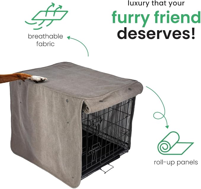 Molly Mutt Jupiter Dog Crate Cover, GOTS-Certified 100% Organic Cotton Canvas Cover for Dog or Puppy Kennel and Cage, Washable, Free of Harmful Chemicals, XXX-Large, Fits 54"x37"x45" Crate - Image 5