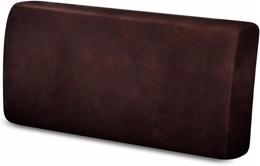molasofa Leather Like Couch Cushion Covers Sofa Slipcovers Sets Couches Furniture Protector Covers for Sectional Armchair Loveseat Stretch Spandex Fabric, Machine Washable (1 Cushion Loveseat, Red) by Molasofa