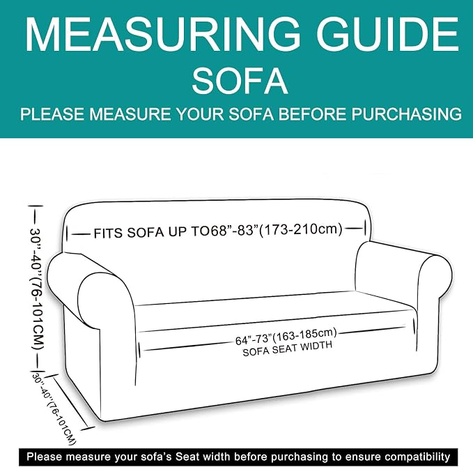 U-NICE HOME Velvet Sofa Covers Stretch Couch Covers for 3 Cushion Couch Furniture Protector Sofa Slipcover (Large, Camel) - Image 6