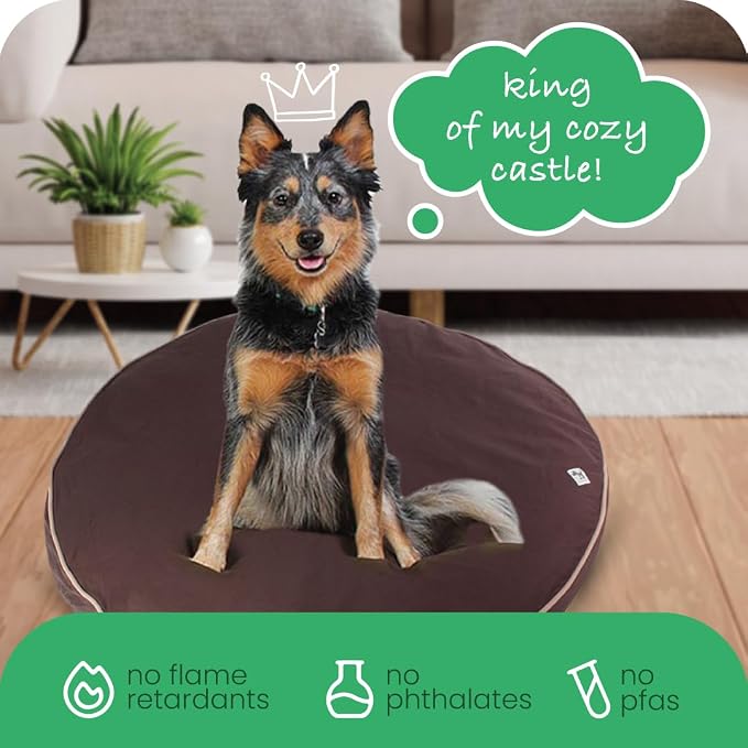 Molly Mutt Dog Bed Cover - Landslide Print - Measures 42” x 5’’ - 100% Cotton - Durable - Breathable - Sustainable - Machine Washable Dog Bed Cover - Image 6