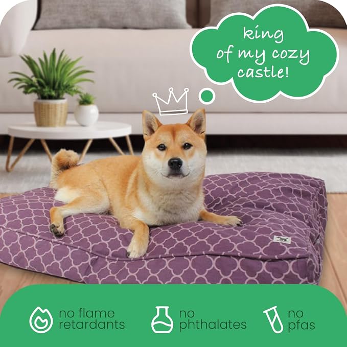 Molly Mutt Huge Dog Bed Cover -Royals - Measures 36”X 45”X 5’’ - 100% Cotton - Durable - Breathable - Sustainable - Machine Washable Dog Bed Cover - Image 6