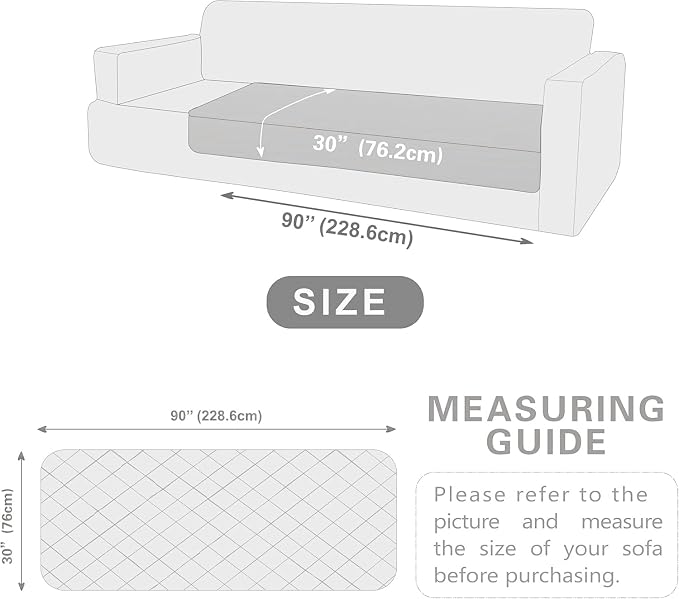Dogs/Cats Bed Mats, Dog Pad Washable Removable Couch Cover with Anti-Slip Back, Plush Long Fur Mat, Perfect for Small, Medium and Large Dogs.(Light Gray, 30"x90") - Image 6