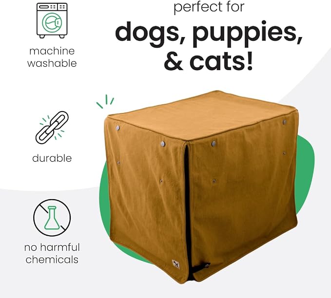 Molly Mutt Fast Car Dog Crate Cover, GOTS-Certified 100% Organic Cotton Canvas Cover for Dog or Puppy Kennel and Cage, Washable, Free of Harmful Chemicals, X-Large, Fits 42"x28"x31" Crate - Image 3