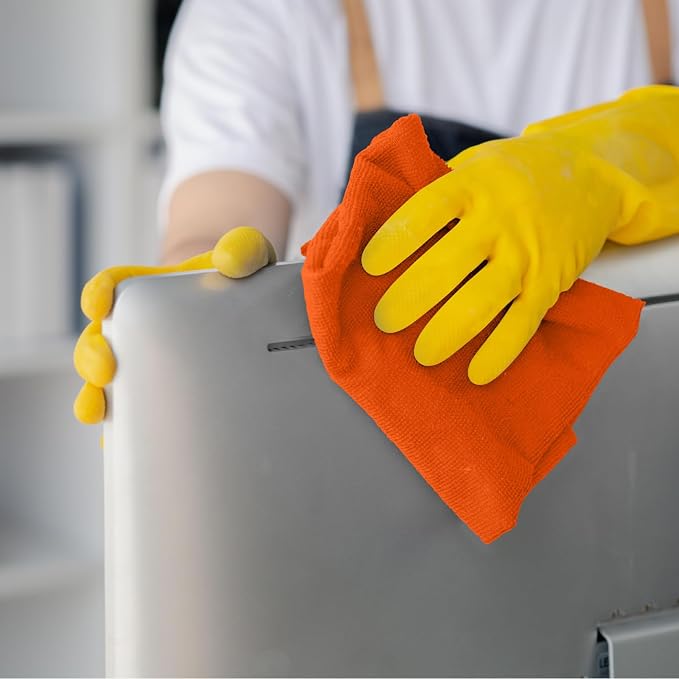Avalon Towels Microfiber Cleaning Cloths (Value Pack of 12) - Size 12 x 12 Inches, Highly Absorbent Cleaning Rags, Lint Free, Reusable and Washable, Microfiber Towels for Cars - Image 7
