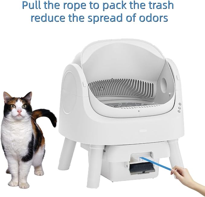 Pet pivot Litter Box Bags for Autoscooper 11 Automatic itter box, Tear-Resistant Leak-Proof Bags with Drawstring Closure (Heavy-Duty, Value Pack — 80 Count) - Image 3