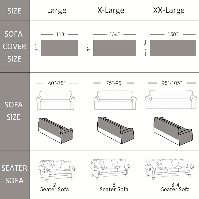VClife Boho Couch Cover, Aztec Sofa Cover for Dog, Non Slip Washable Couch Covers for 2 Cushion Couch Sofa, Reversible Triangle Geometric Loveseat Cover Furniture Protector (Black-Grey, 71" x 118") - Image 2