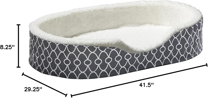 MidWest Homes for Pets Orthoperdic Egg-Crate Nesting Pet Bed w/Teflon Fabric Protector, XL Gray - Image 8