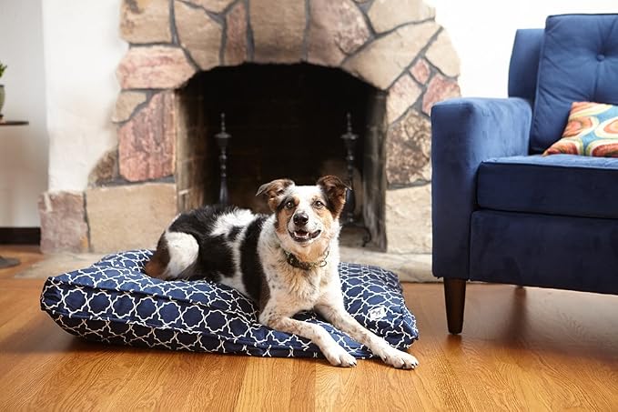 Molly Mutt Sheepy Wool-Filled Crate Pad, GOTS-Certified 100% Organic Cotton Canvas Cover with Soft 100% Natural Wool Insert, Ideal for Dog Bed or Kennel, Romeo & Juliet, 30" x 21" x 2.5" - Image 2