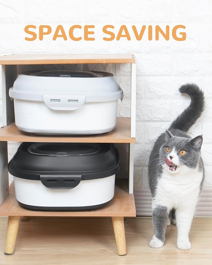 30-35 Lbs Dog Food Storage Container Collapsible Dog Food Container | Large Pet Food Storage with Airtight Lids,Wheels,Scoop and 2Pcs Food Storage Containers for Dog,Cat - Image 6
