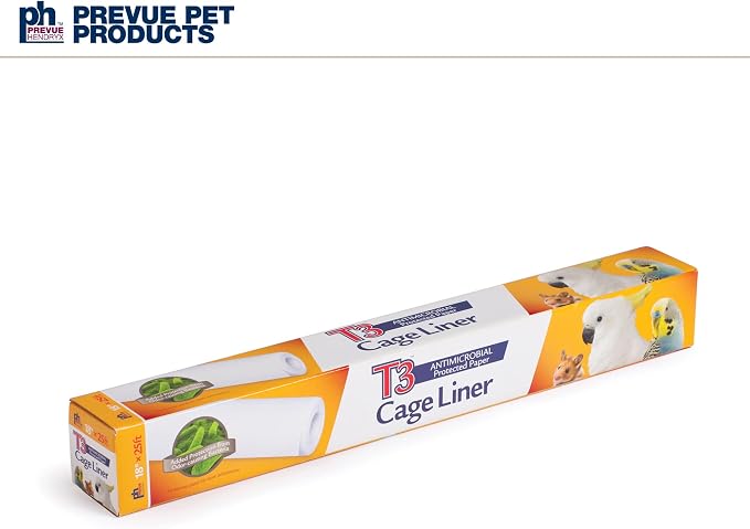 Prevue Pet Products T3 Cage Liner - Bird Cage Accessories, 25 Ft Odor Absorbent Protection, Universal Liner for All Birds, Fits Small, Medium, and Large Enclosures, Simplifies Cleaning - Regular Size - Image 8