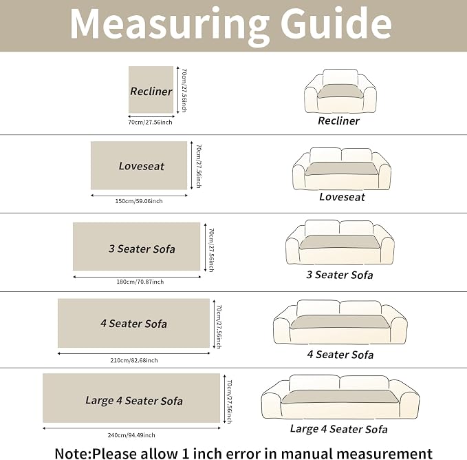 Plush Warm Sofa Cover, Pet Couch Covers for Loveseat, Sofa Covers for Pets Washable, Non-Slip Christmas Couch Cover for Dogs, Dog Couch Protector for Christams(1PC, Beige White, 27.6"×59") - Image 6