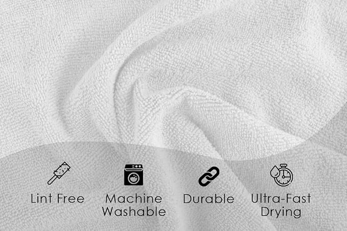 Avalon Towels Microfiber Cleaning Cloths (Value Pack of 36) - Size 16 x 16 Inches, Highly Absorbent Cleaning Rags, Lint Free, Reusable and Washable, Microfiber Towels for Cars - Image 7