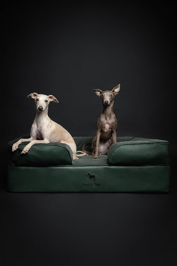 NOAH & PAW Large Dog Bed, 35x25x11 Inch, Orthopedic Dog Beds, Eggshell Memory Foam Infused with Cooling Gel, Inner Cover, Water Resistant, Machine Washable (Faux Leather) - Image 3