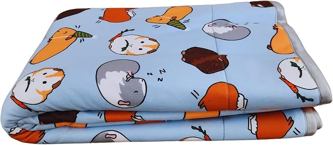 Tater Pets Guinea Pig Fleece Cage Liner - Tidy Mat - Lap Pad - Corner Pad - Absorbent - Machine Washable - for Guinea Pigs and Hedgehogs (Piggie Party, 30"x18") - Image 3