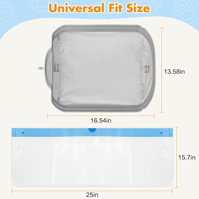 BKNOOU 2 Pack Self Cleaning Litter Box Waterproof Pads with 30 Liners | Litter Box Mat Accessories Compatible with Most Automatic Cat Litter Boxes, Stick-Free, Scratch-Resistant, Easy Install - Image 5