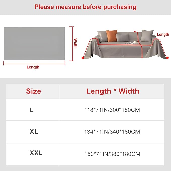 Soft Warm Light Tan Plush Sofa Cover Premium Faux Fur Couch Cover | Solid Non Slip Fluffy Sofa Slipcovers Washable Furniture Protector for Kids, Dogs, L Shaped Sofas, Large, 71''x118'' - Image 6
