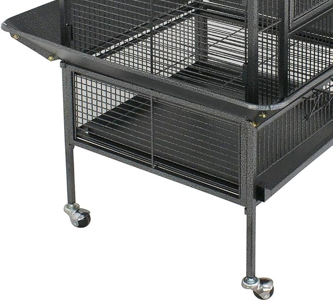 Nova Microdermabrasion 61 Inches Large Bird Cage Play Top Parrot Cockatiel Parakeet Chinchilla Macaw Cockatoo Cage W/Stand Perch Pet Supplies - Image 8