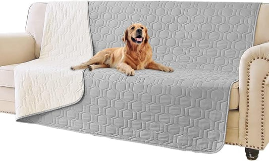 Tcksstex Waterproof and Anti-Slip Dog Bed Cover and Pet Blanket Sofa Pet Bed Mat ，car Incontinence Mattress Protectors Furniture Couch Cover for Most Cats Dogs, Pets by TcksstexFauxFurDogBedCover