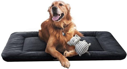 Dog Beds Crate Pad for Medium/Large Dogs Fit Dog Crates,Washable & Anti-Slip Kennel Pad for Dogs Cozy Sleeping Mat,Dark Gray 42inch | Ultra Soft Kennel Pad,Anti-Slip Bottom,Fits for Most Metal Crates,Comfortable Sleeping Pet Mat by VERZEY