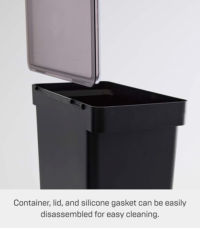 YAMAZAKI Home Tower Airtight Pet Food Storage Container - Cat And Dog Food Holder Bin With Transparent Lid And Handle - Extra Large - Polypropylene - 6.6 Gallons, 25 Liters - Image 6