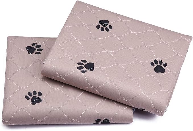 SincoPet Washable Dog Pee Pads with Puppy Grooming Gloves,Puppy Pads,Reusable Pet Training Pads,Large ,Waterproof Pet Pads for Dog Bed Mat,Super Absorbing Whelping Pads,48 Round Inch (Pack of 2) - Image 4