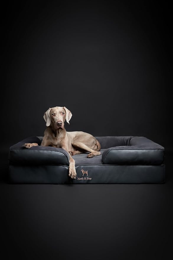 NOAH & PAW XL Dog Bed, 45x35x11 Inch, Orthopedic Large Dog Beds, Eggshell Memory Foam Infused with Cooling Gel, Inner Cover, Water Resistant, Machine Washable (Faux Leather) - Image 3