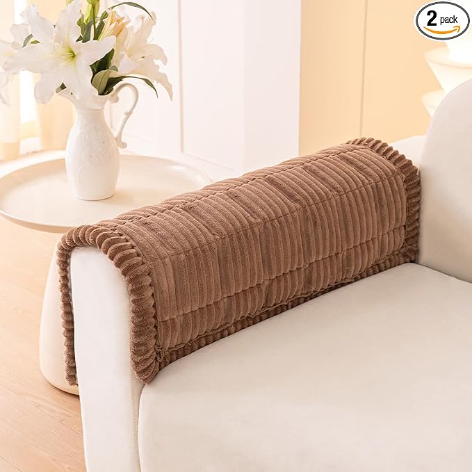 Awjcsv Couch Covers for Dogs Washable, Non Slip Sofa Protector Pet Friendly | Thick, Soft Furniture Cover, Against Pets Hair & Scratch, Fits Leather and Fabric Couches, 27.6" X 27.6" by Awjcsv