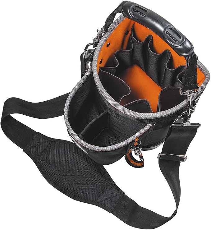 Klein Tools 55419SP-14 Tool Bag with Shoulder Strap Has 14 Pockets for Tool Storage, Can Fit Long Screwdrivers - Image 4