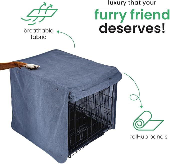 Molly Mutt Dragonstone Dog Crate Cover, GOTS-Certified 100% Organic Cotton Canvas Cover for Dog or Puppy Kennel and Cage, Washable, Free of Harmful Chemicals, Small, Fits 24"x18"x21" Crate - Image 5