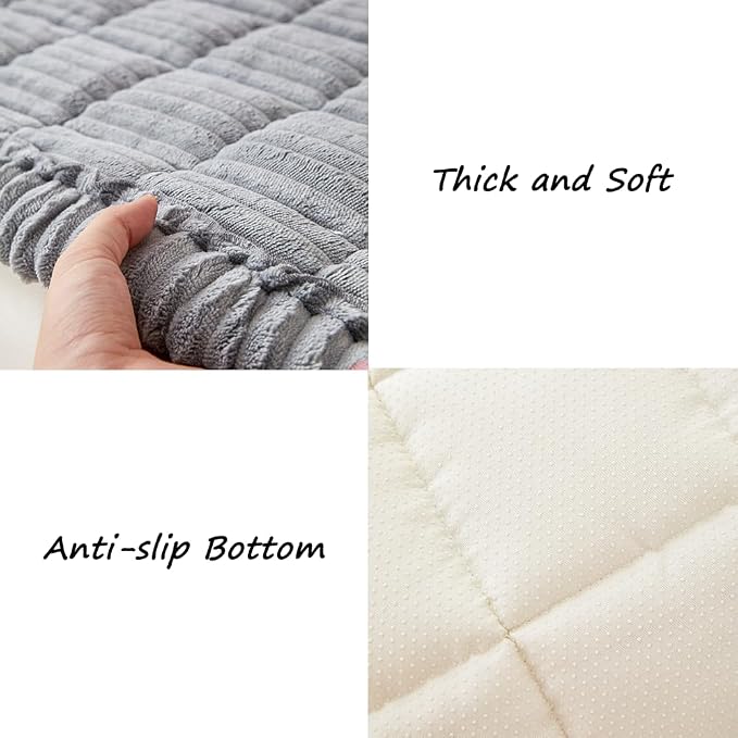 Awjcsv Couch Covers for Dogs Washable, Non Slip Sofa Protector Pet Friendly | Thick, Soft Furniture Cover, Against Pets Hair & Scratch, Fits Leather and Fabric Couches, 27.6" X 82.7" - Image 5