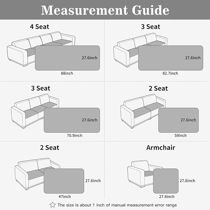 Couch Cover for Dogs Non-Slip Pet Couch Cover for Sofa Plush Protector | Non-Slip Backing, Machine Washable, Pet Friendly, Pet Hair& Scratch Protection, Sofa Cushion Protector(Lightgrey,27.6"×82.7") - Image 6