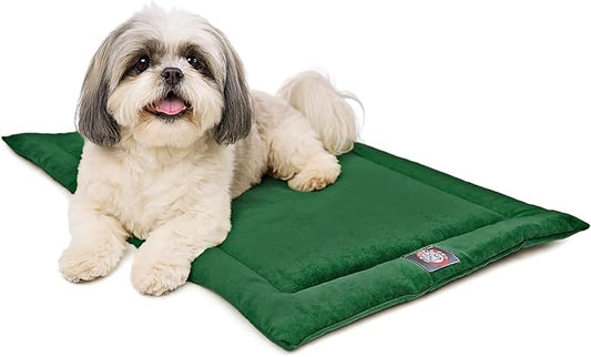Majestic Pet Orthopedic Memory Foam Dog Crate Mat - Plush Pet Bed Pad for Crates & Kennels | USA Crafted | 24"x18" Villa Marine by MajesticPet