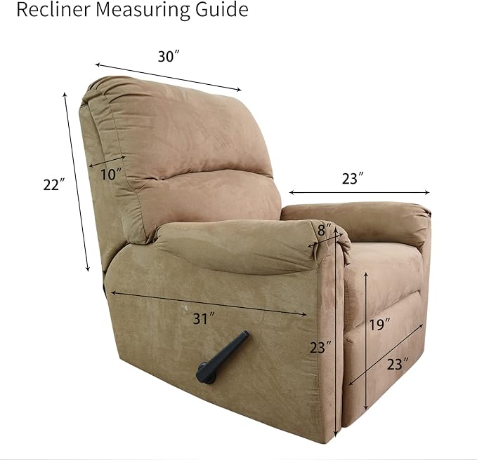 Easy-Going Stretch Jacquard Recliner Couch Cover, 4-Piece Soft Sofa Cover, Sofa Slipcover with Elastic Loop, Washable Furniture Protector for Kids, Pets, Dogs, Cats (Recliner, Black) - Image 6