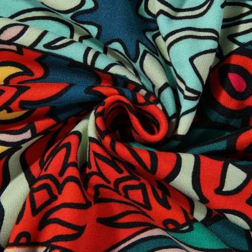 hyha Stretch Couch Cover, Sofa Covers for 2 Separate Cushion Couch Washable | Loveseat Cover, Floral Pattern, Printed, 3 Pieces, 2 Seater Furniture Protector with Elastic Bottom for Dogs, Pet Friendly - Image 3