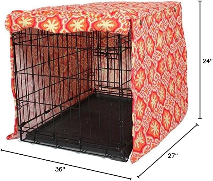 Molly Mutt Papillon Dog Crate Cover, 100% Cotton Canvas Cover with 2 Roll-Up Panels, Ideal for Dog or Cat Crate, Durable, Washable, and Free of Harmful Chemicals, 36" x 24" x 27" - Image 8