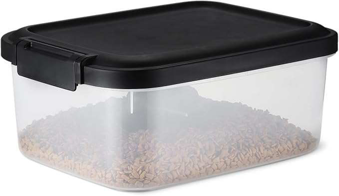 Amazon Basics Pet Food Storage Container, BPA-Free, Detachable Scoop, Secure Seal, 10lbs by AmazonBasics