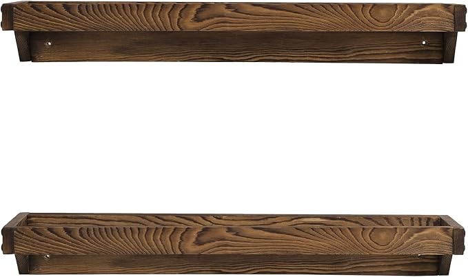 MyGift Wooden Hanging Shoe Rack Storage Organizer for Closet & Entryway | Space-saving wall storage keeps footwear tidy in closets, mudrooms, and entryways while adding a warm rustic farmhouse accent - Image 5