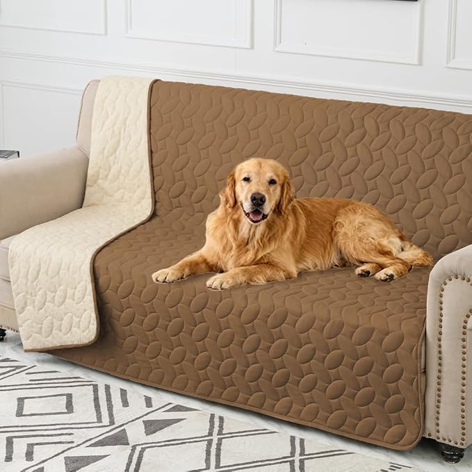 Ameritex Waterproof Pet Bed Cover Anti-Slip Dog Bed Blanket for Sofa and Furniture Waterproof New Pattern Design (Camel, 82x120 Inch (Pack of 1)) - Image 6