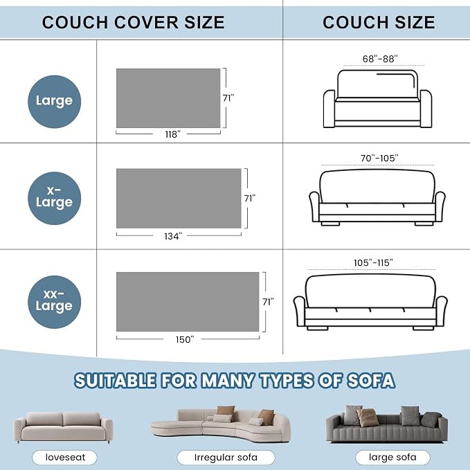 STACYPIK Boho Dark Grey Couch Cover for Pets Non Slip Black Geometric Sofa Cover Anti-Scratch Furniture Protector for 3 Cushion Couch with Tassels Multi-Use Sofa Slipcover for Sectional-71X150IN - Image 6